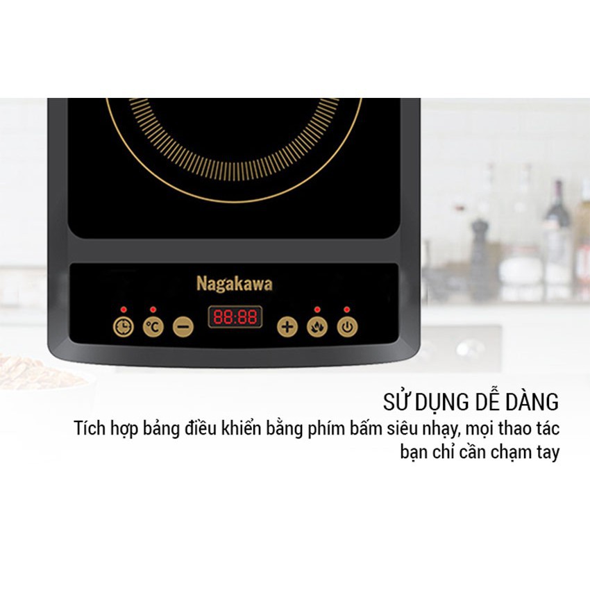 BẾP TỪ NAGAKAWA NAG0706 + Nồi _ Bảo Hành 12 tháng .