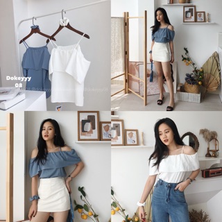Áo 2 dây trễ vai bèo