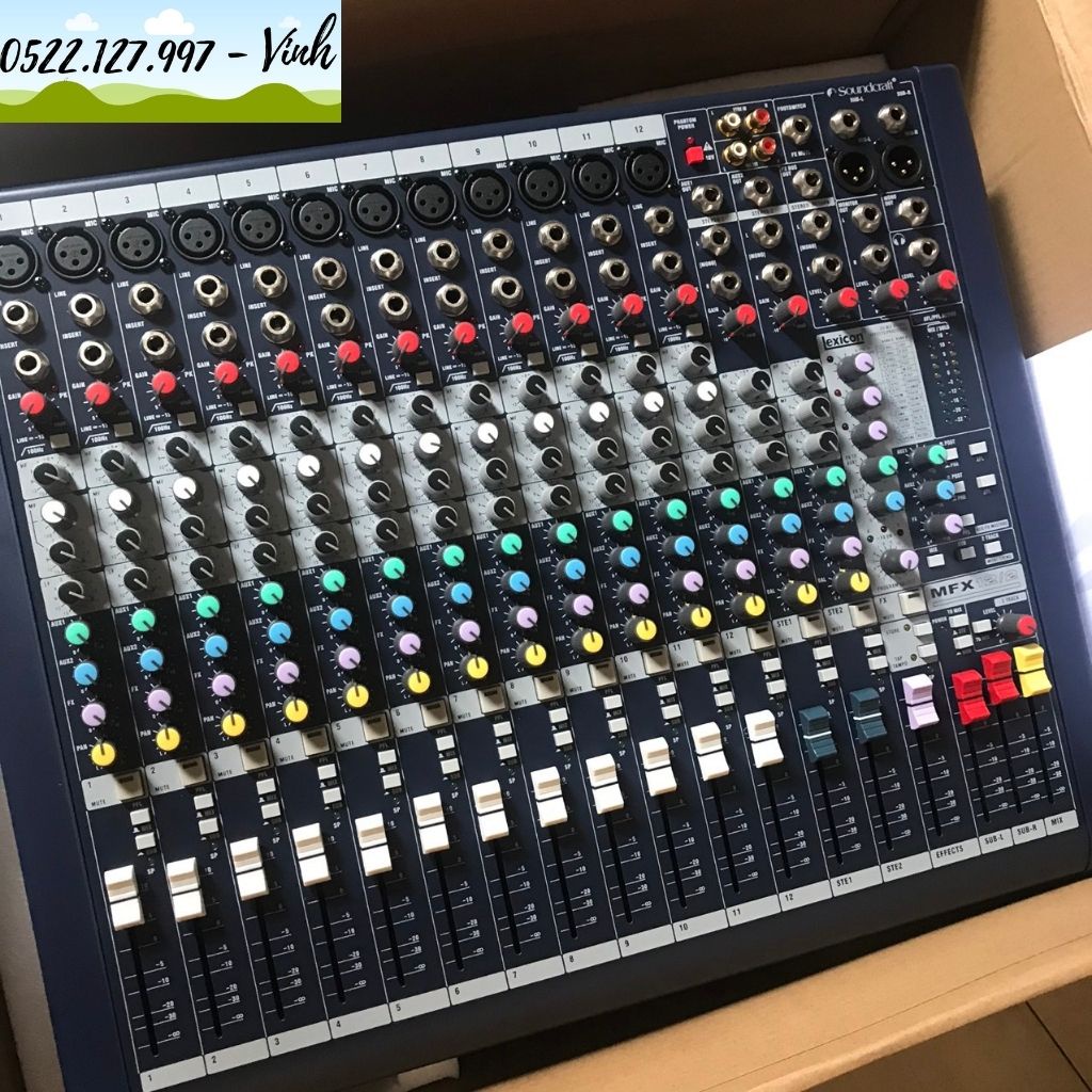 Mixer bàn Soundcraft MFX 12/2 - sản phẩm nhập khẩu loại 1 - Gia Khang Shop