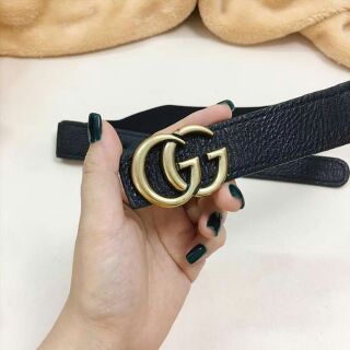 Dây lưng chun nữ GG khóa đồng bản nhỏ 4f