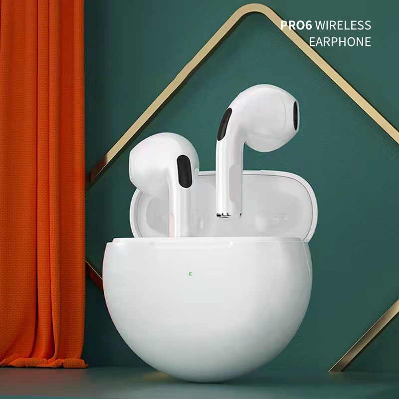 Tai nghe bluetooth Pro6 nhét tai bluetooth không dây Chống Ồn cho ĐT táo Phone Samsung xiaomi android laptop pc #66