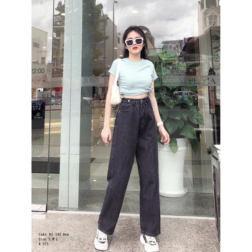 quần baggy dáng suông dài lưng cài đai cực hot ảnh thật