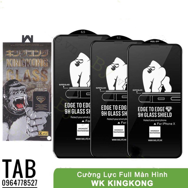 Kính Cường Lực KINGKONG Full Màn Chính Hãng.