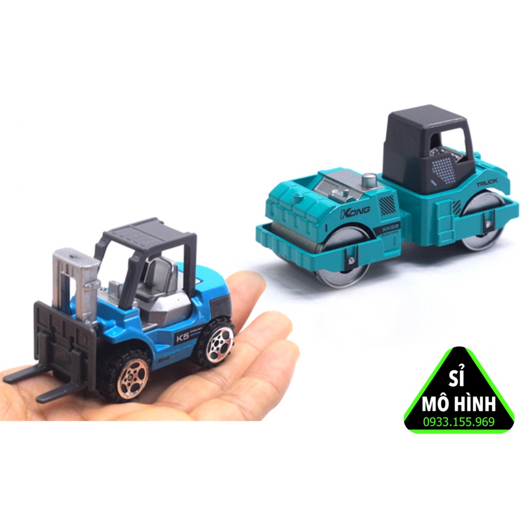 Mô hình xe công trình bằng kim loại nhiều mẫu 1:64