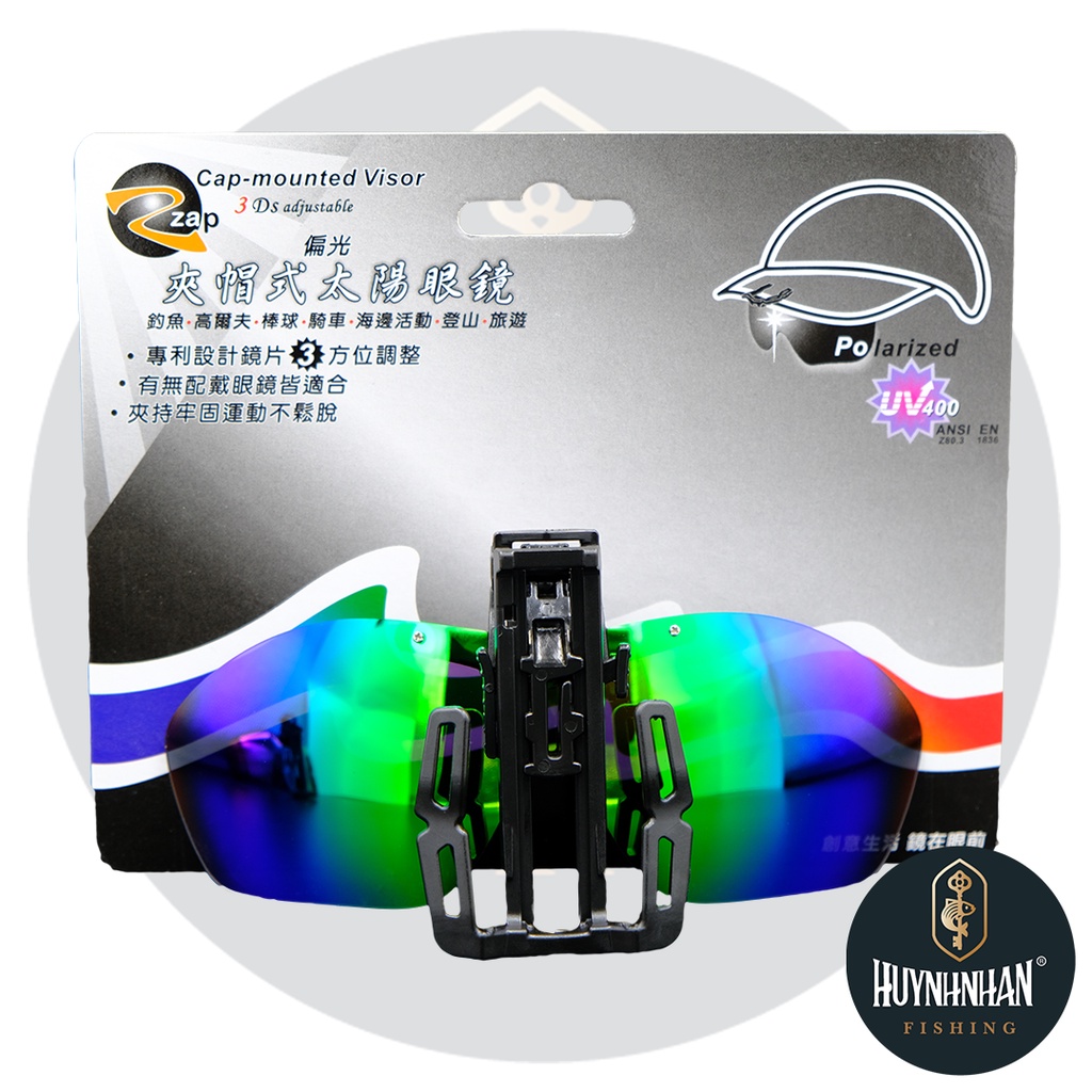 Kính gắn nón lưỡi trai - Kính kẹp nón chống tia UV ZAP