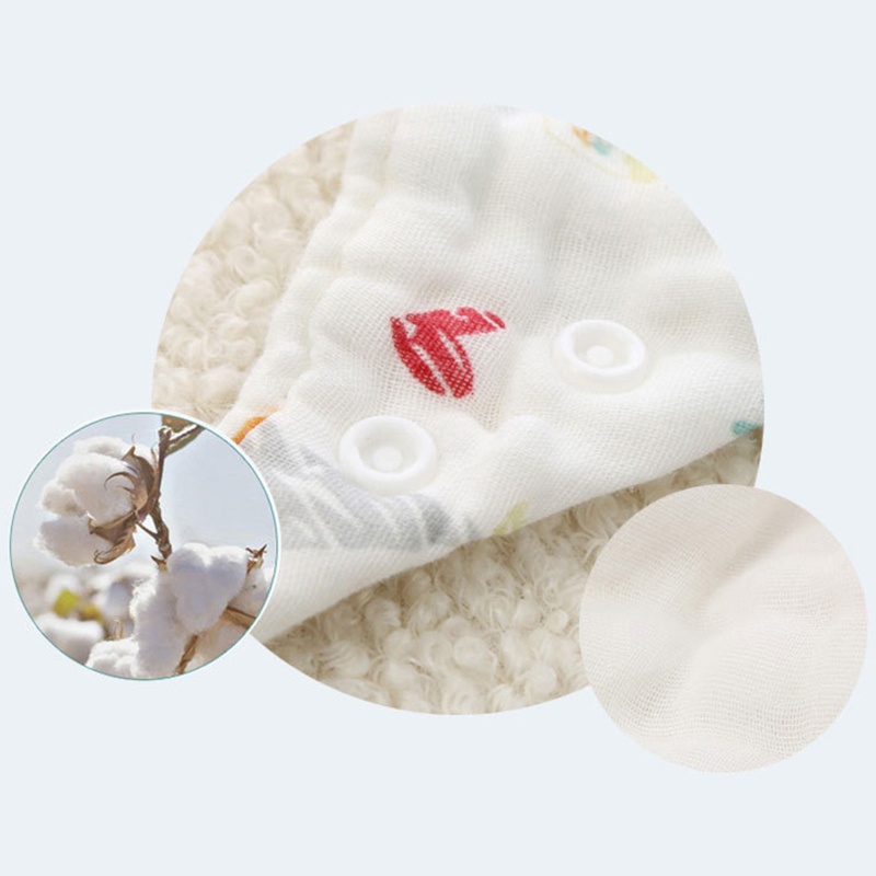 Bộ 5 Yếm Ăn Vải Gạc Đáng Yêu Cho Bé