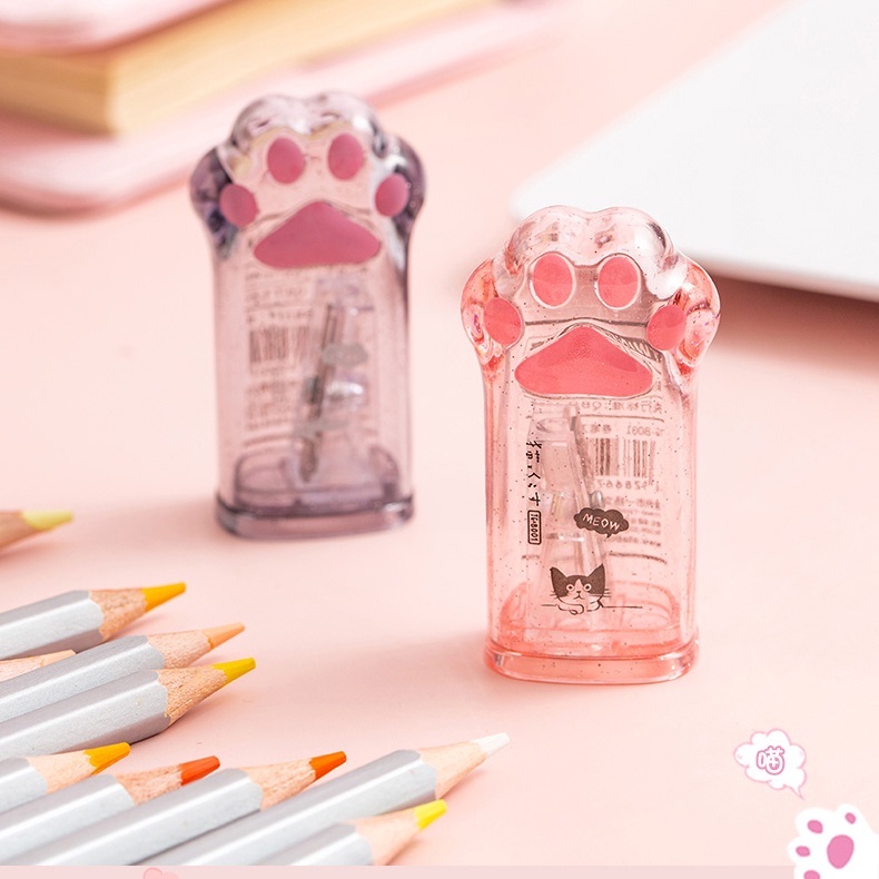 Đồ Chuốt Bút Chì Hình Bàn Chân Mèo Hoạt Hình Đa Năng Dành Cho Trẻ Em