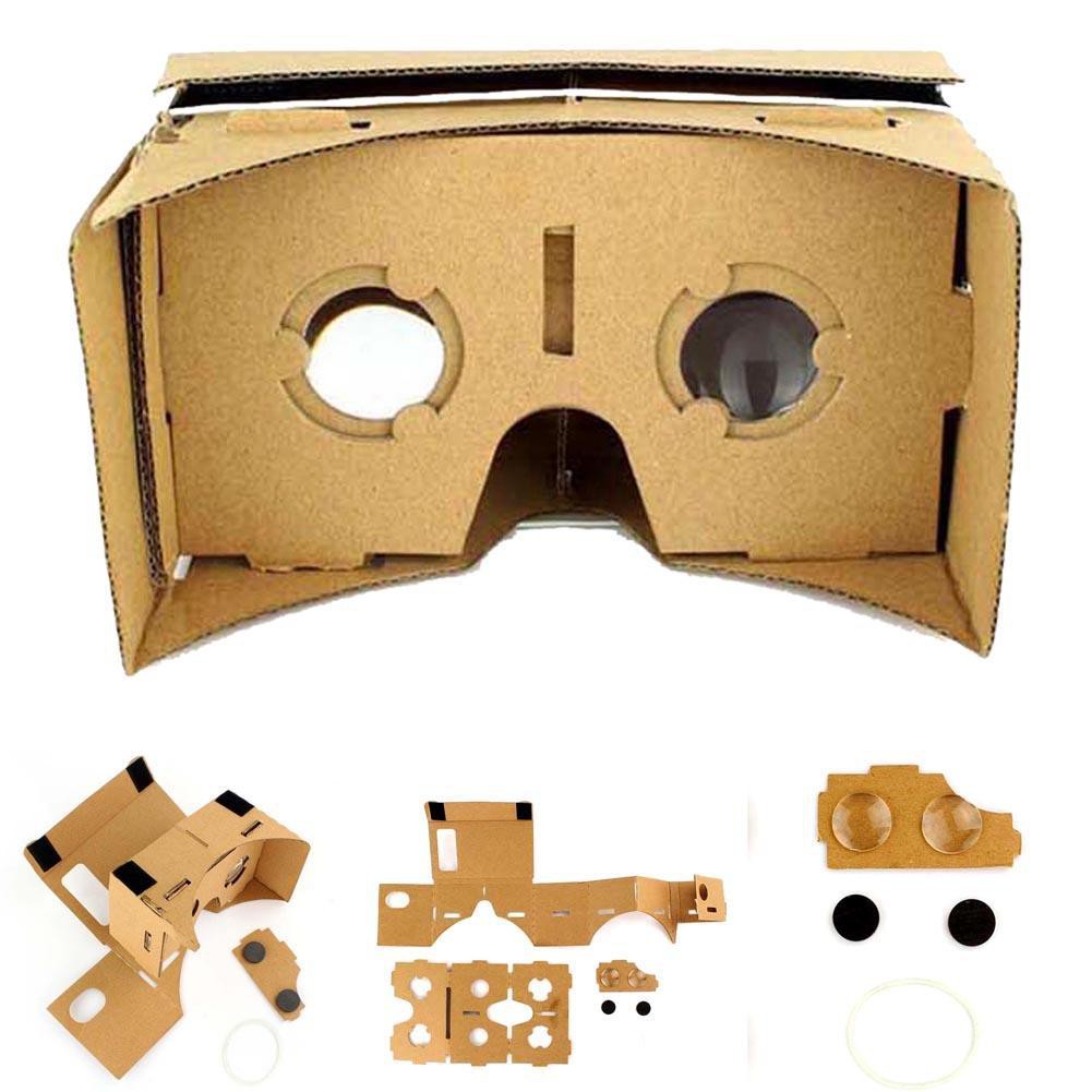 Kính Cạc Tông 3D Thực Tế Ảo Google Cho Thiết Bị Android Ios Cardboard 3D Và Nguồn Phim Thực Tế Ảo