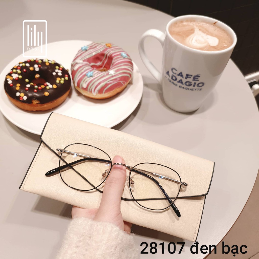 Gọng kính cận nam nữ Lilyeyewear chất liệu kim loại phụ kiện thời trang 28107 | BigBuy360 - bigbuy360.vn