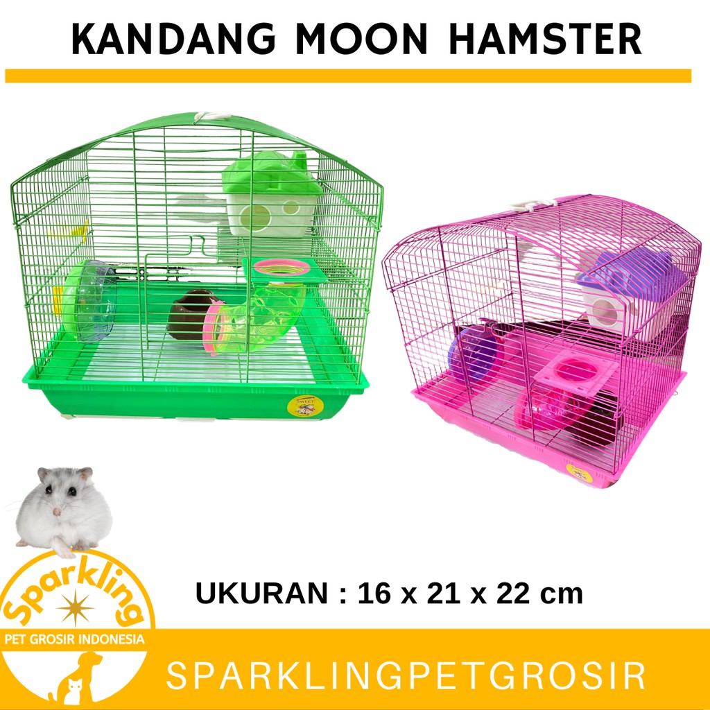 Lồng Nuôi Chuột Hamster Màu Trắng Kiểu Dáng Xinh Xắn