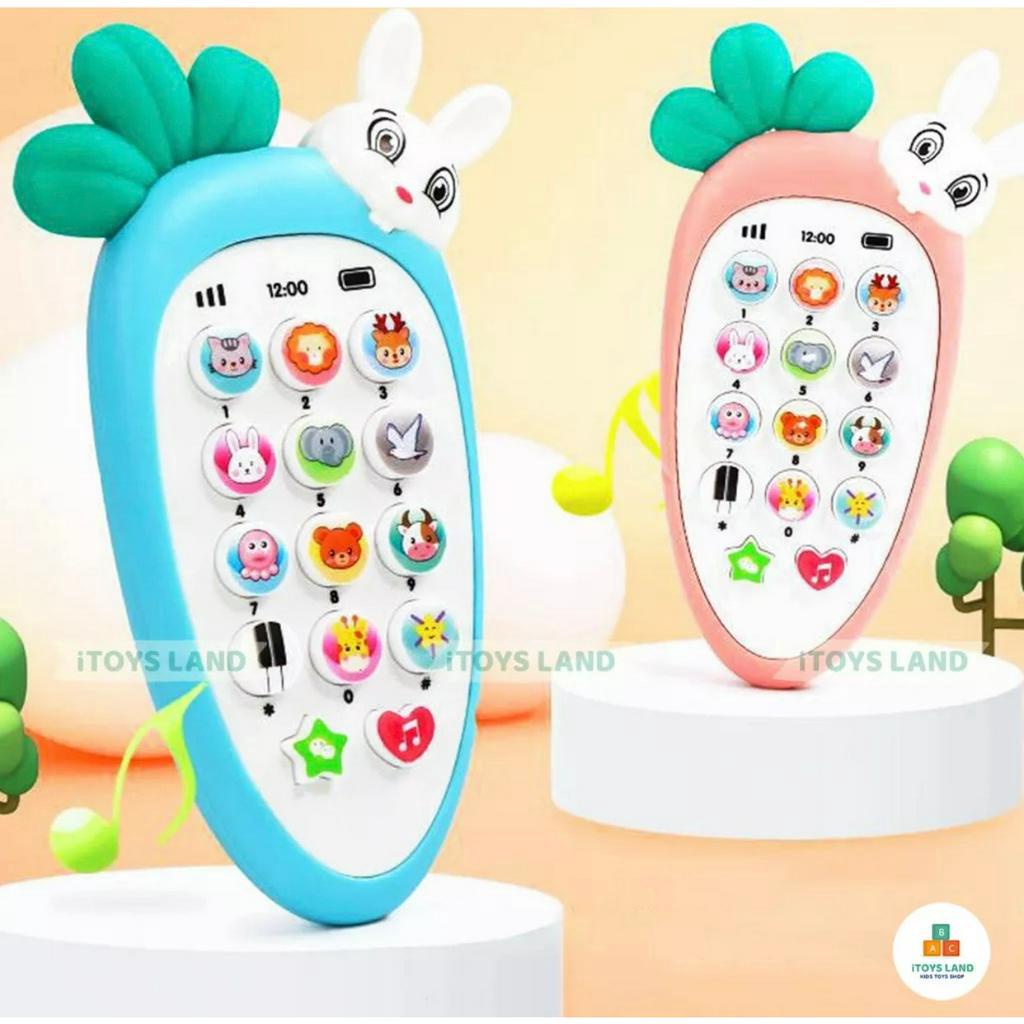 Đồ Chơi Điện Thoại Thông Minh Hình Con Thỏ Carot.