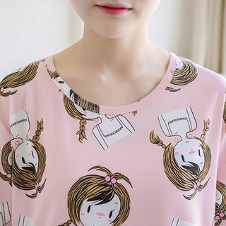 Bộ đồ mặc nhà cotton thun sữa thoáng mát BG01