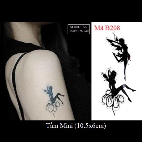 Hình xăm dán thiên thần B208