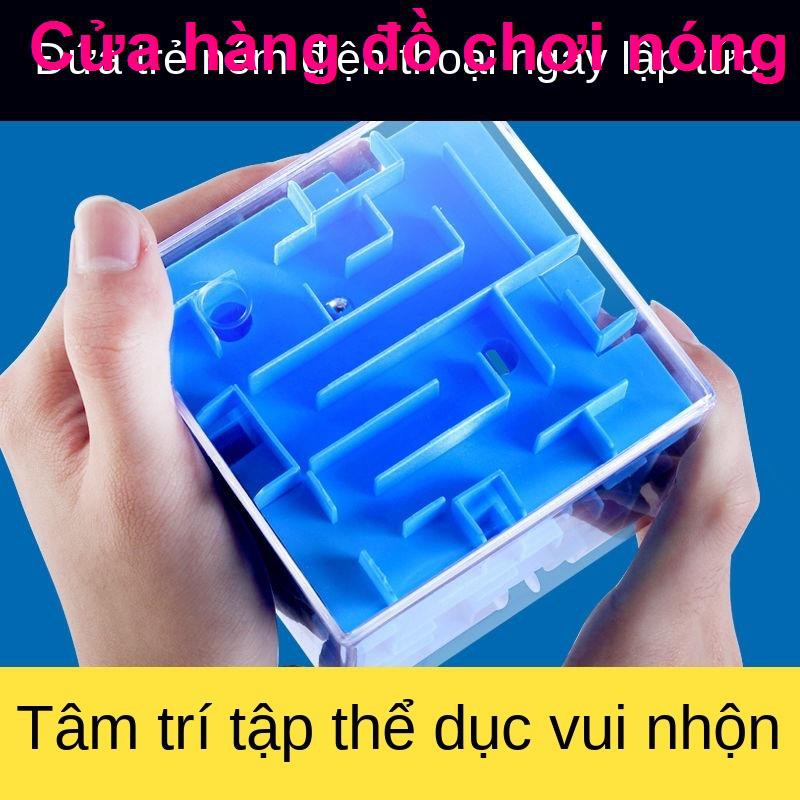 Đốt não mê cung ma thuật ba chiều 3D Quả bóng lăn khối Rubik trò chơi xếp hình đồ phát triển trí thông minh c