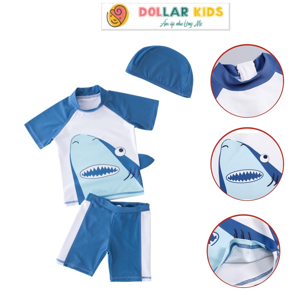 Đồ Bơi Trẻ Em Dollarkids In Hình Cá Mập Dành Cho Bé Từ 10kg Đến 45kg