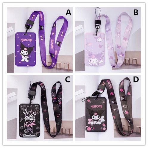 Vỏ Bọc Thẻ Xe Buýt/Thẻ Học Dáng Dài Họa Tiết Hoạt Hình Dễ Thương Cho Học Sinh