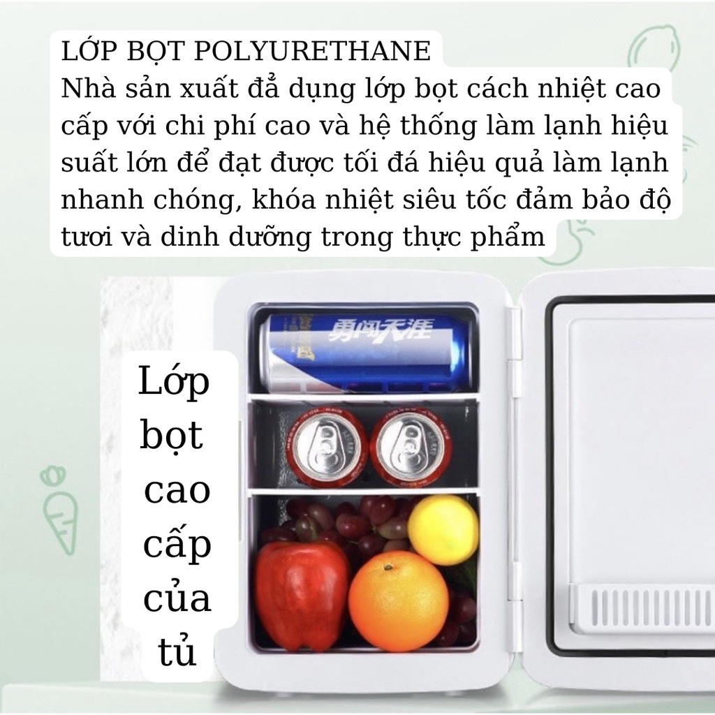 Tủ lạnh mini thông minh dùng cho gia đình và xe ô tô, thường dùng đựng mĩ phẩm, Forher.since1998
