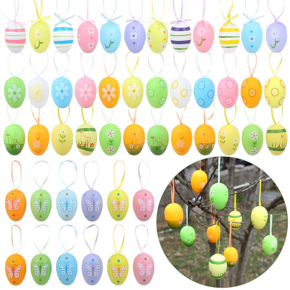 PINEVN Trứng Phục Sinh Tự Vẽ Tay Trang Trí Nhà Cửa