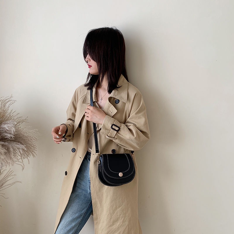 Túi Xách Đeo Chéo Một Bên Vai Tròn Nhỏ Kết Cấu Tuyệt Vời Hợp Thời Trang Cho Nữ