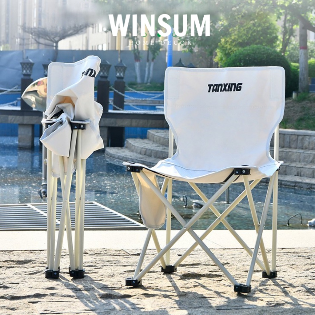Ghế xếp đi picnic khung thép siêu bền gấp gọn tiện lợi, kèm túi đựng - winsum | BigBuy360 - bigbuy360.vn