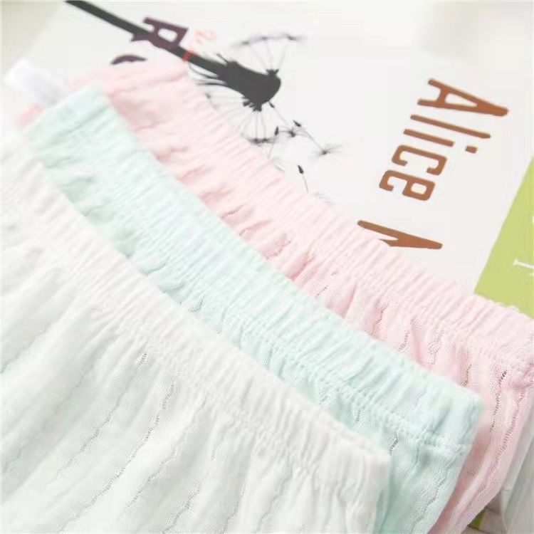 Bộ Đồ Lót Lưới Cotton Mỏng Mát Mẻ Mùa Hè Kiểu Mới Dành Cho Bé 1-6 Tuổi