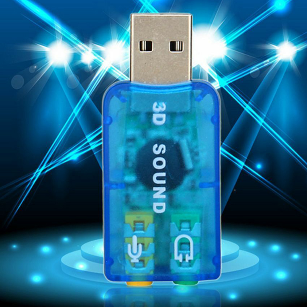 Card Âm Thanh Usb 2.0 Cao Cấp Cho Máy Tính