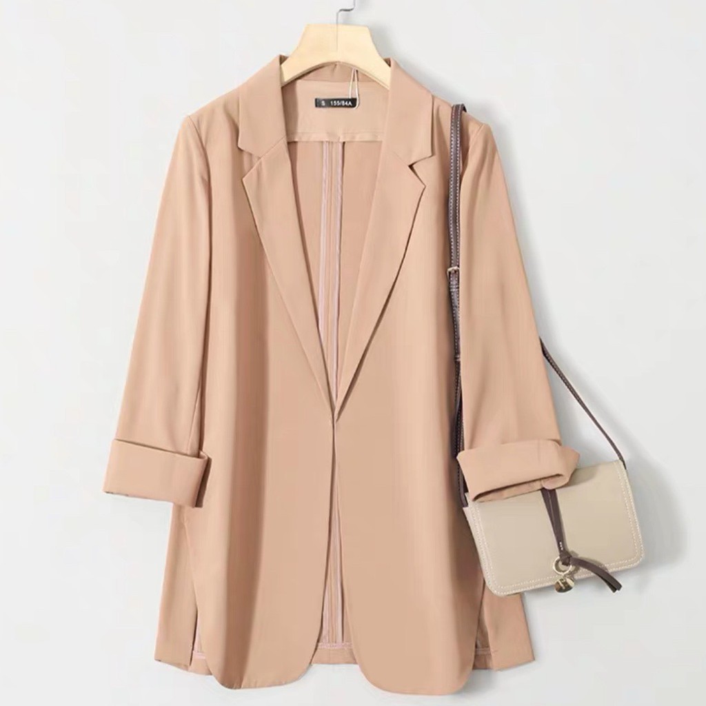 Áo khoác BLAZER trơn form ôm cao cấp màu basic | BigBuy360 - bigbuy360.vn