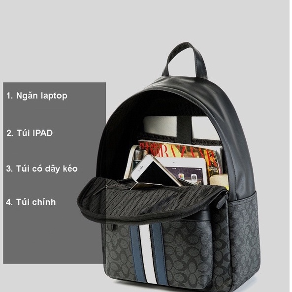Balo da nam nữ thời trang unisex lv cao cấp đựng laptop đẹp phong cách ulzzang hàn quốc
