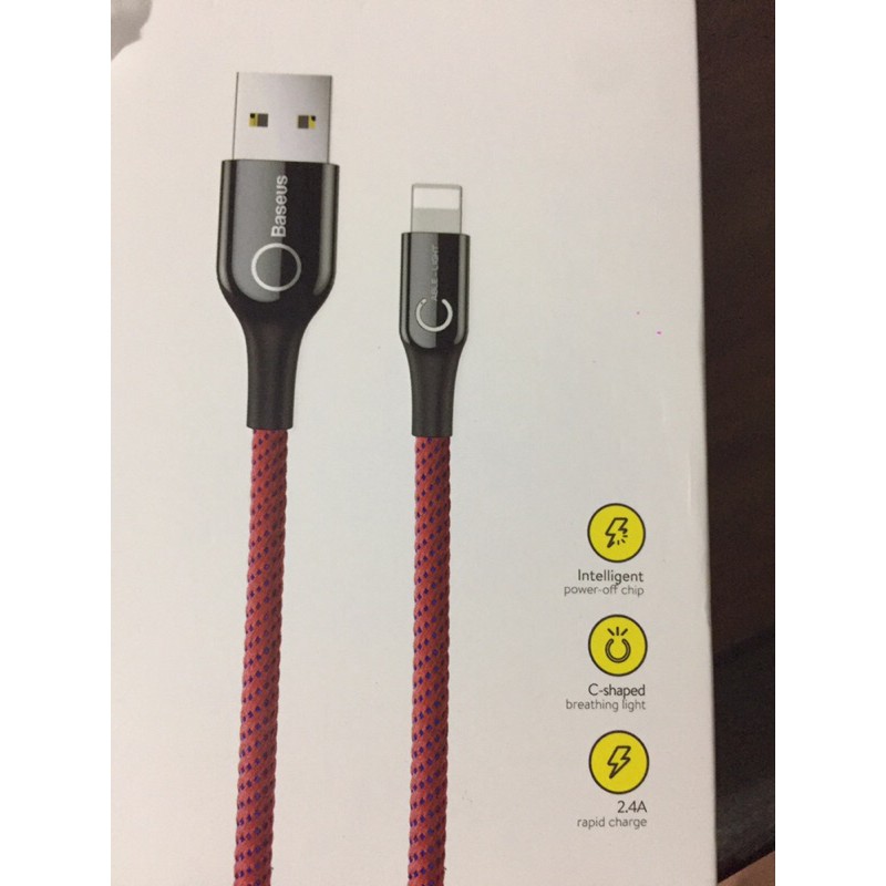 cáp sạc nhanh tự ngắt baseus cho iphone