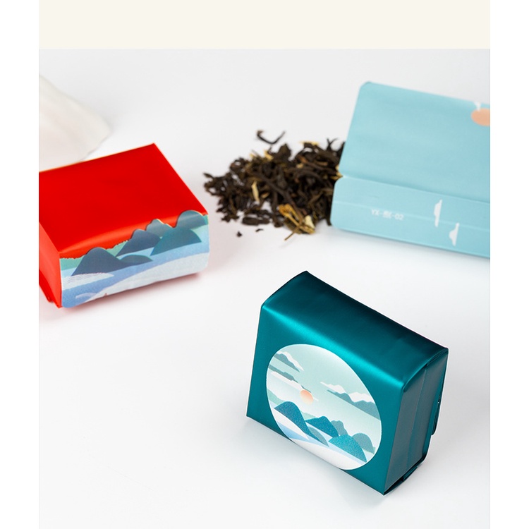 Set 100 Túi Nhôm Đựng Trà / Cà Phê 3D 15 gram15x5.5cmx2.5CM
