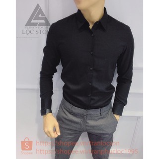 [RẺ VÔ ĐỊCH] Áo Sơ mi Nam Đen Soái Ca