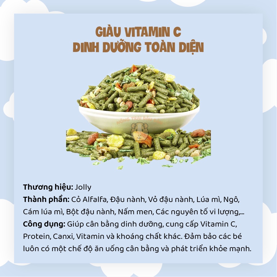 Cỏ Nén Crispy Thức Ăn Cho Bọ Ú 2,5kg AL063