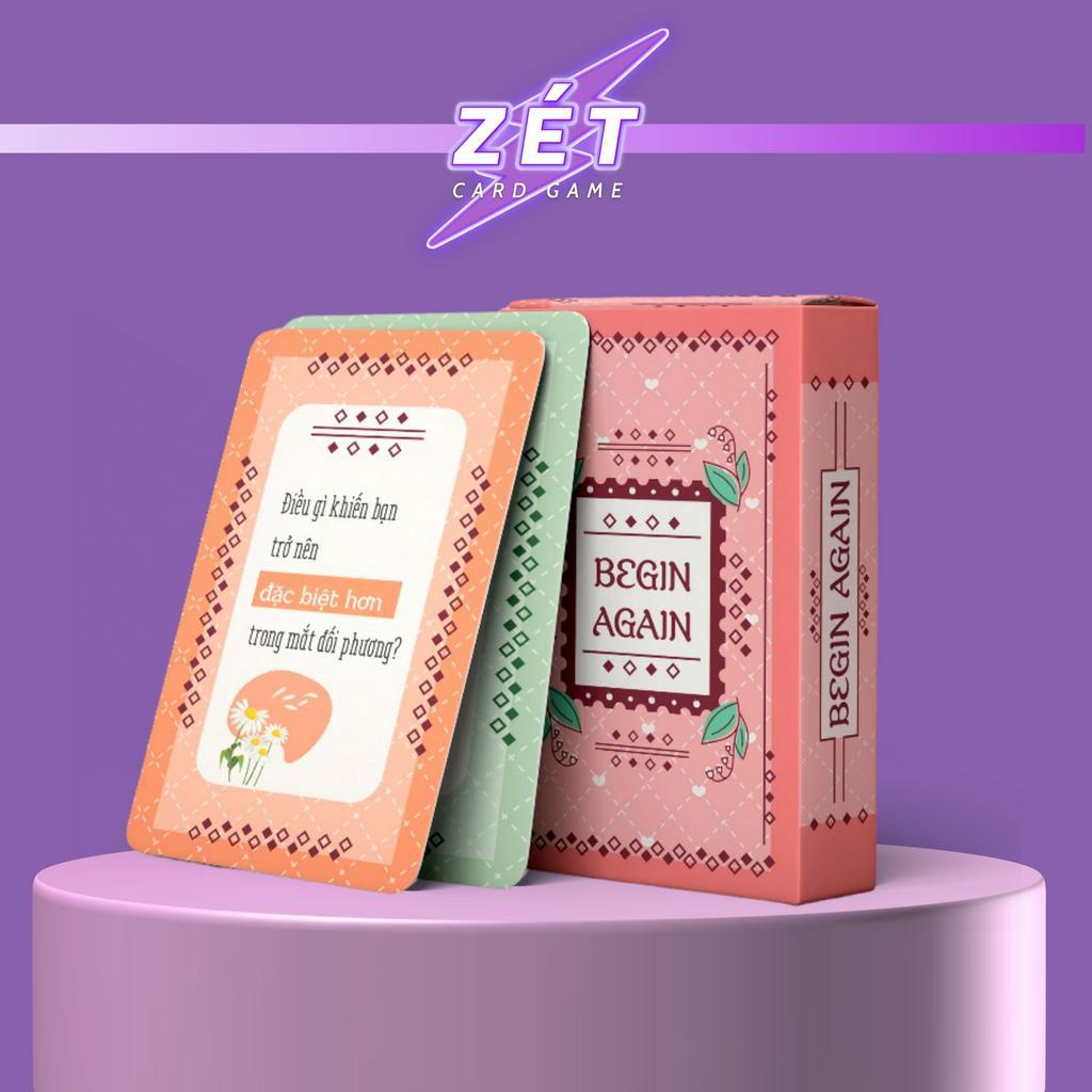 Bộ bài Begin Again - Bài cặp đôi dùng để thấu hiểu nhau hơn, giải quyết những rắc rối hiểu lầm trong tình yêu, cuộc sống