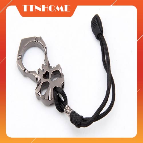 Dây chuyền đầu lâu hợp kim 2 mặt dây chuyền cứu sinh