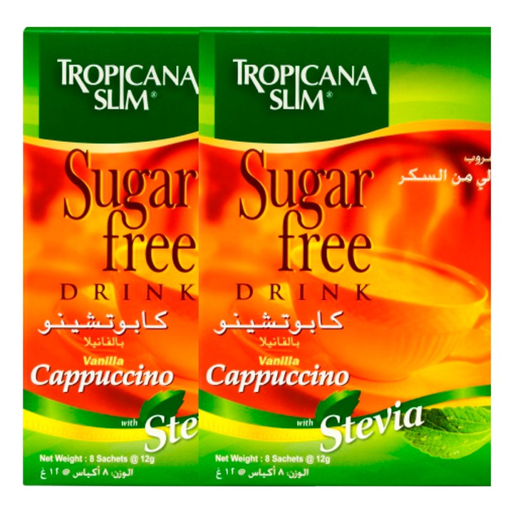 Combo 2 Hộp Cà Phê Ăn Kiêng Không Đường Tropicana Slim Capuchino