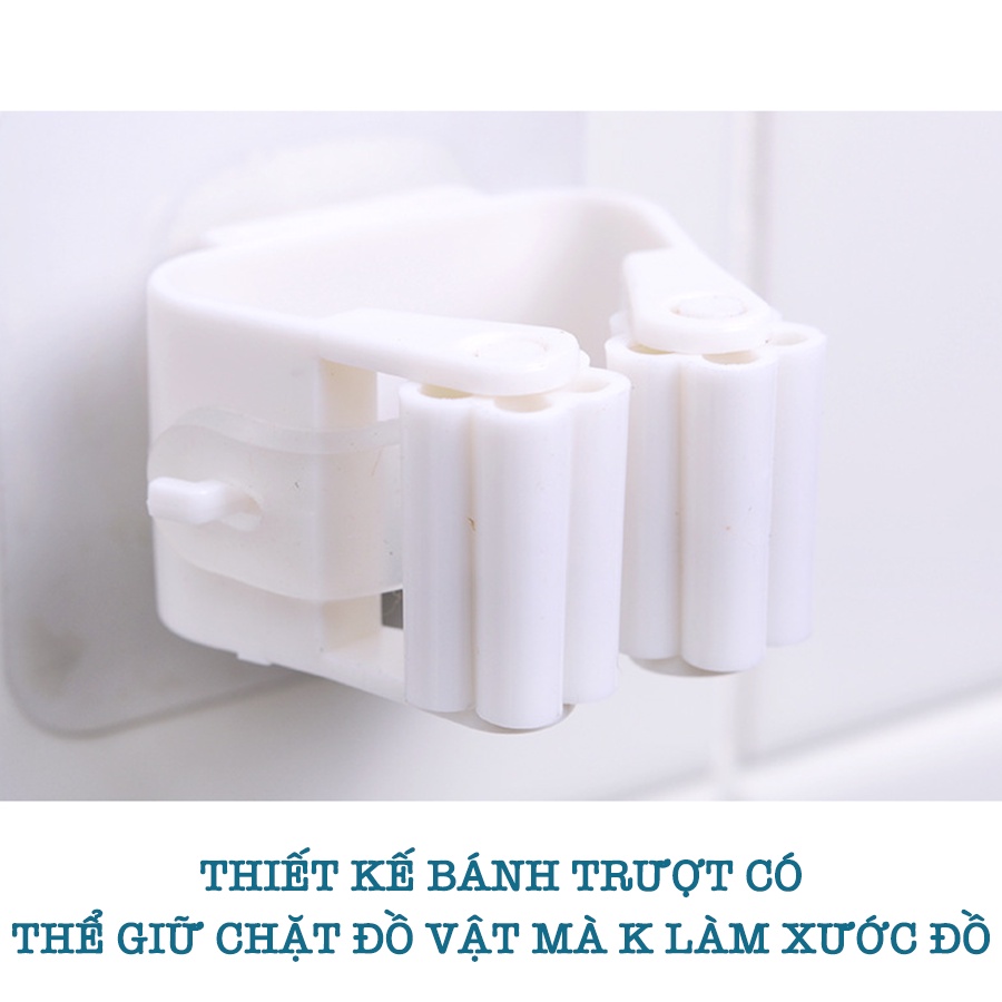 Móc Dán Tường Kẹp Cây Lau Nhà, Chổi Siêu Chắc Chắn Z016