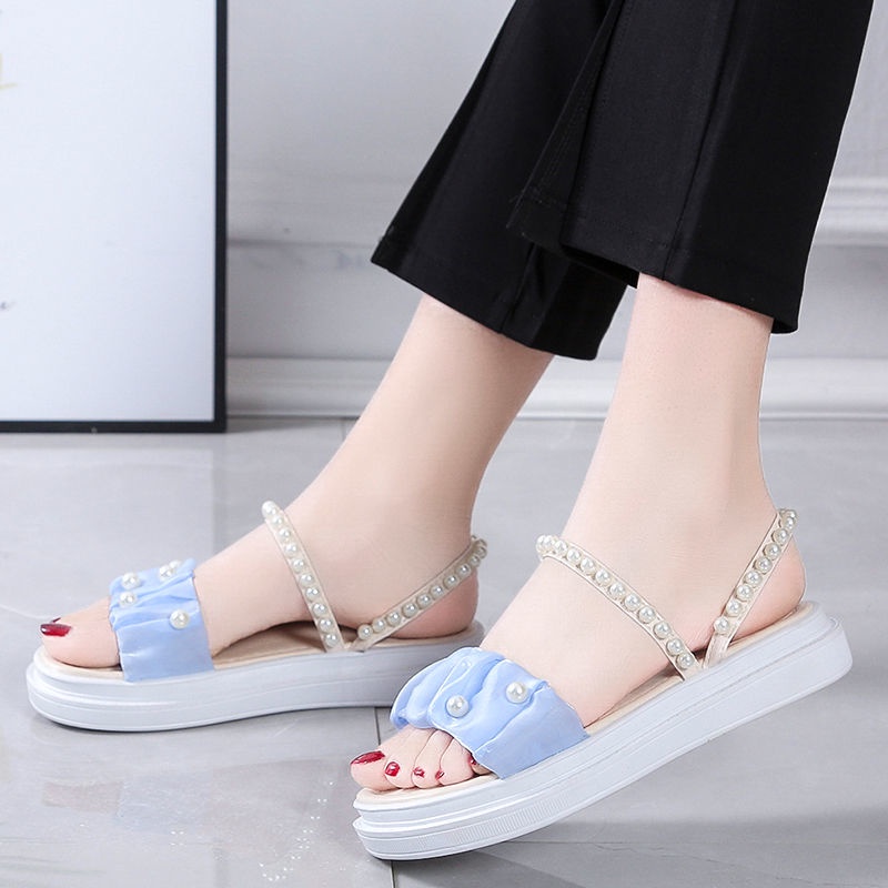 Dép Sandal Đế Mềm Dày Phong Cách Pháp Thời Trang Mùa Hè