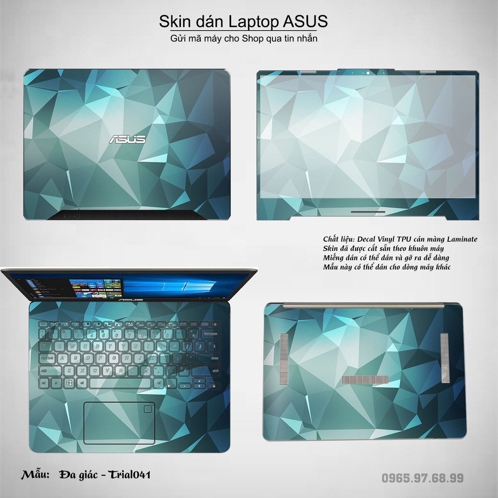 Skin dán Laptop Asus in hình Đa giác _nhiều mẫu 7 (inbox mã máy cho Shop)