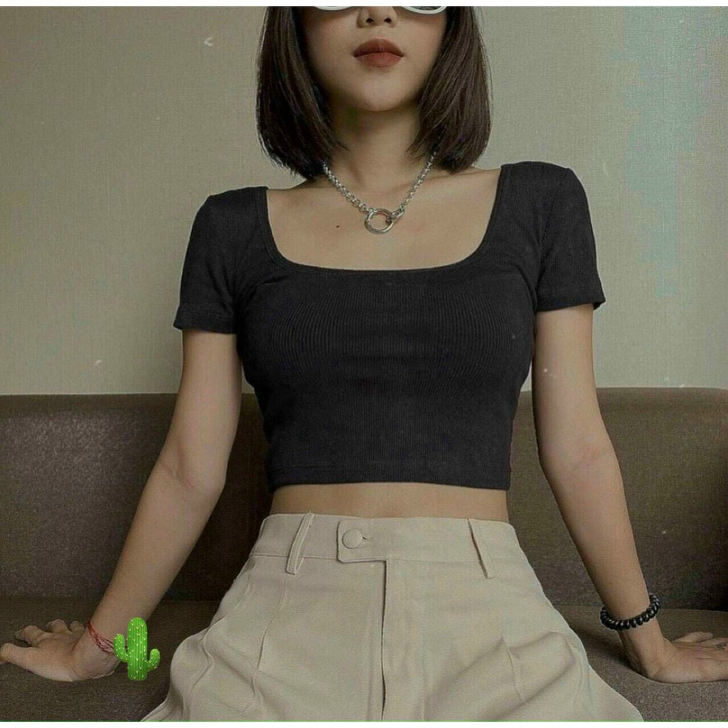 💖💖Áo Croptop thắt nơ sau lưng siêu sexy🌵Kèm hình thật [hình mẫu hot]🌵 tay ngắn vải mềm, co giãn, đẹp | BigBuy360 - bigbuy360.vn