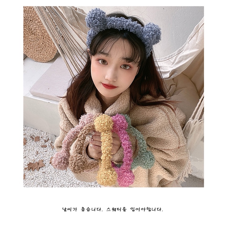 Băng đô hình chú gấu phong cách Hàn Quốc dễ thương thời trang