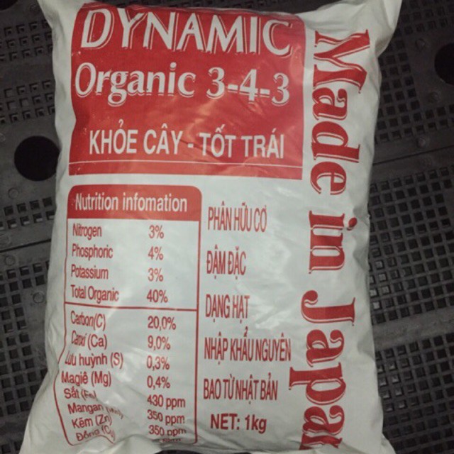 Phân gà Dynamic gói 1kg (bao bì mới)