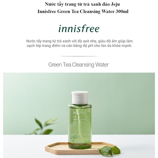 Nước tẩy trang Trà Xanh Innisfree Green Tea Cleansing Water 300ml