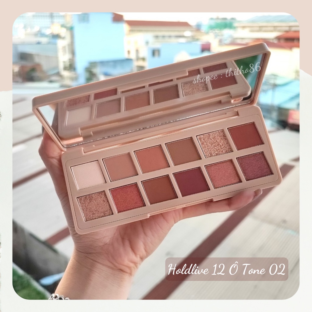 [ HOLD LIVE ] Bảng Phấn mắt 12 Ô Màu HOLDLIVE Afternoon Garden Eyeshadow Palette HL470