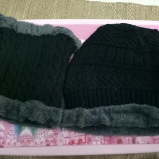 Set mũ len kèm khăn