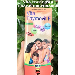Tăng sức đề kháng Vita thymovit F cho bé từ 6 tháng
