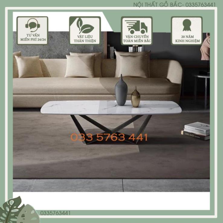 Bàn trà sofa chân W hiện đại, kiểu dáng sang trọng, cứng cáp và bền bỉ, inbox shop chọn vân đá