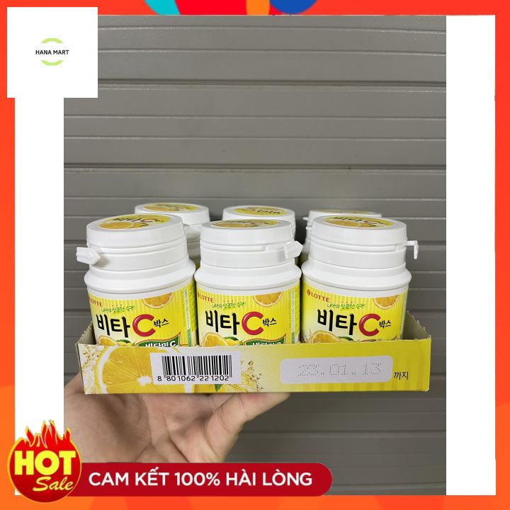 Kẹo vitamin C Lotte Hàn Quốc 65g dành cho người lớn và trẻ em