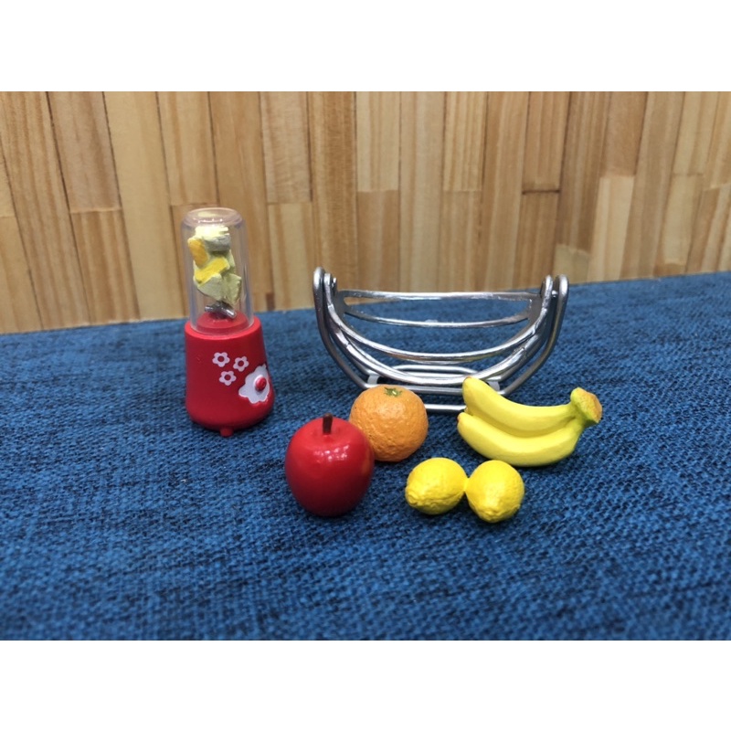 Re-ment rement mô hình máy xay và giỏ trái cây