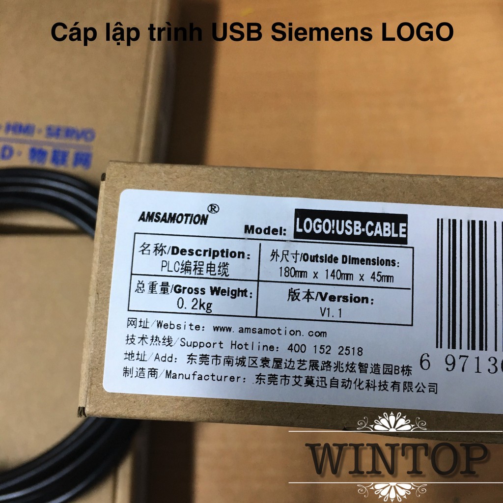 Cáp lập trình PLC USB Siemens LOGO