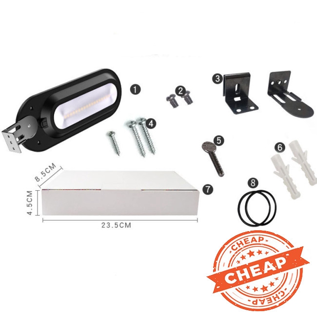 Đèn Led 18 Bóng Gắn Tường Sử Dụng Năng Lượng Mặt Trời